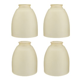 Aspen Creative 23170-4 Contemporary Amber Ceiling Fan Replacement Glass Shade, 2-1/8" Fitter, 4-5/8" Diameter x 5-1/2" Height, 4 Pack