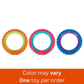 ASPCA Heavy Duty TPR Ring Dog Toy – Tough Chew Ring with Vanilla Scent – Weather Resistant, Fights Plaque – Toss & Tug Durable Toy (XL/Small Sizes)