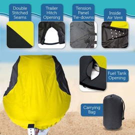 STOPBYUS 600 Denier Jet ski Canvas Cover Compatible with Honda Model Aqua Trax F-12 / F-12X / F-12 GP Scape 2002-2008 Trailer, Mooring, PWC Jetski Storage