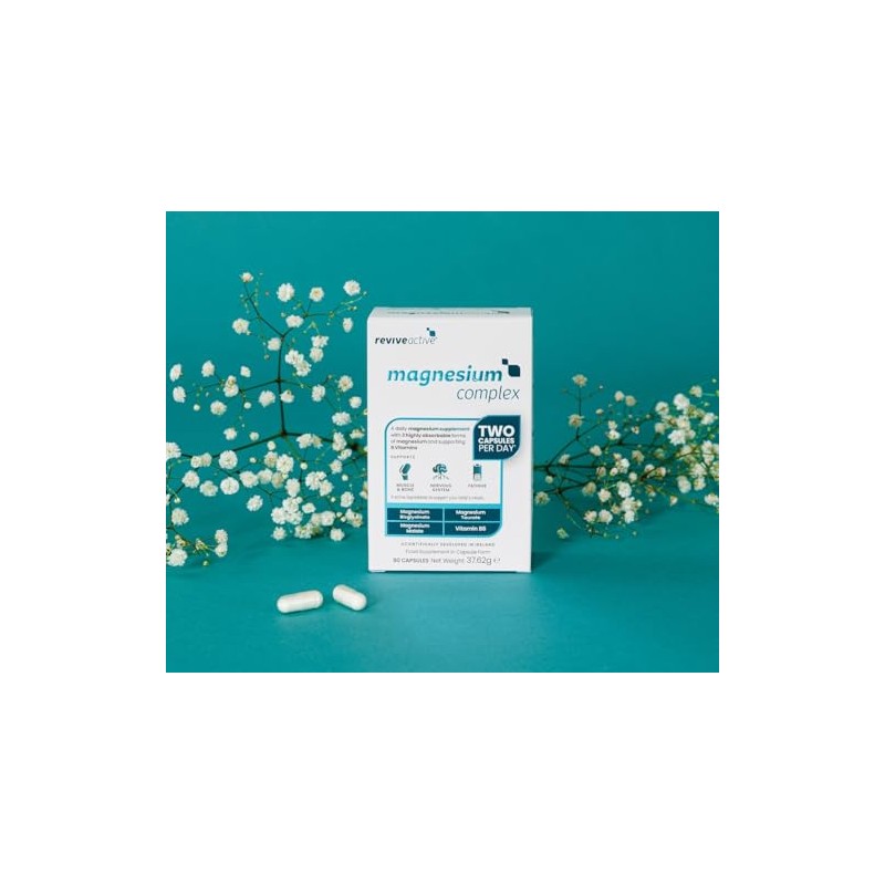 Revive Active Magnesium Supplement 3-in-1 Complex - Magnesium Glycinate (Bisglycinate),