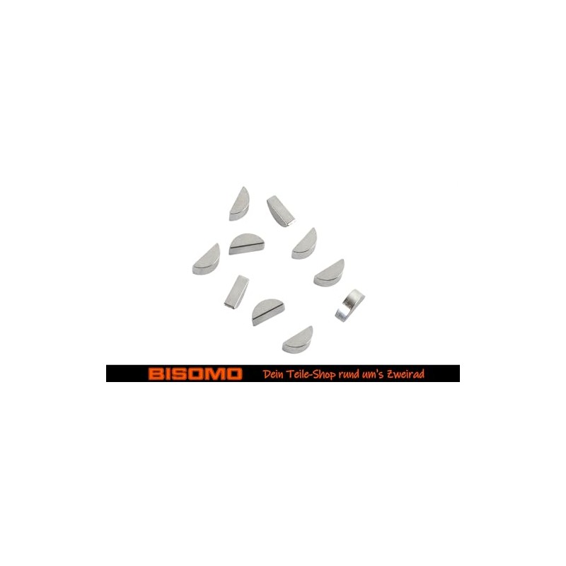 10 x Disc Spring 2 x 3.7 mm Crescent Moon