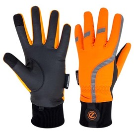 eGlove eQUEST Winter Waterproof Horse Riding Gloves for Equestrians A/W 2022/23 (Flouro Orange - HiVis Reflective, XXL)