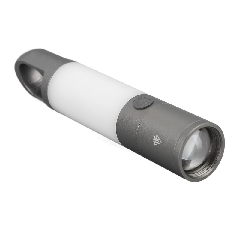 Camping Flashlight USB Charging Telescopic Zoom Function Waterproof 8 Light