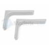 Shelf Support Brackets with Covers 240mm Invisible/Concealed Fixings White