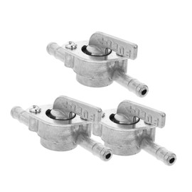 Zerodeko 3pcs Tank Valve Switch for Motorcycle ATV Go Kart Dirt Bike Durable Design for Efficient Flow Control One Inlet One Outlet for Applications