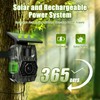 MAXDONE Solar Trail Camera WiFi Bluetooth, 48MP 30fps Game Camera