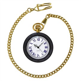 Vintage Wooden Quartz Pocket Watches for Men Women Lightweight Wood Mens Fob Pocket Watch with Gold Chain Ideal Gifts