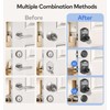 TEEHO Keyless Entry Keypad Door Lock with Handle, Electronic Digital