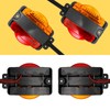UOIENRT LED Trailer Fender Lights Amber Front Red Rear Trailer