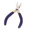 Flat Nose Pliers Blue Handle Double Spring Structure Carbon Steel
