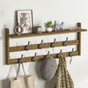 AMBIRD Coat Rack Wall Mount with Shelf, 29" Coat Hooks