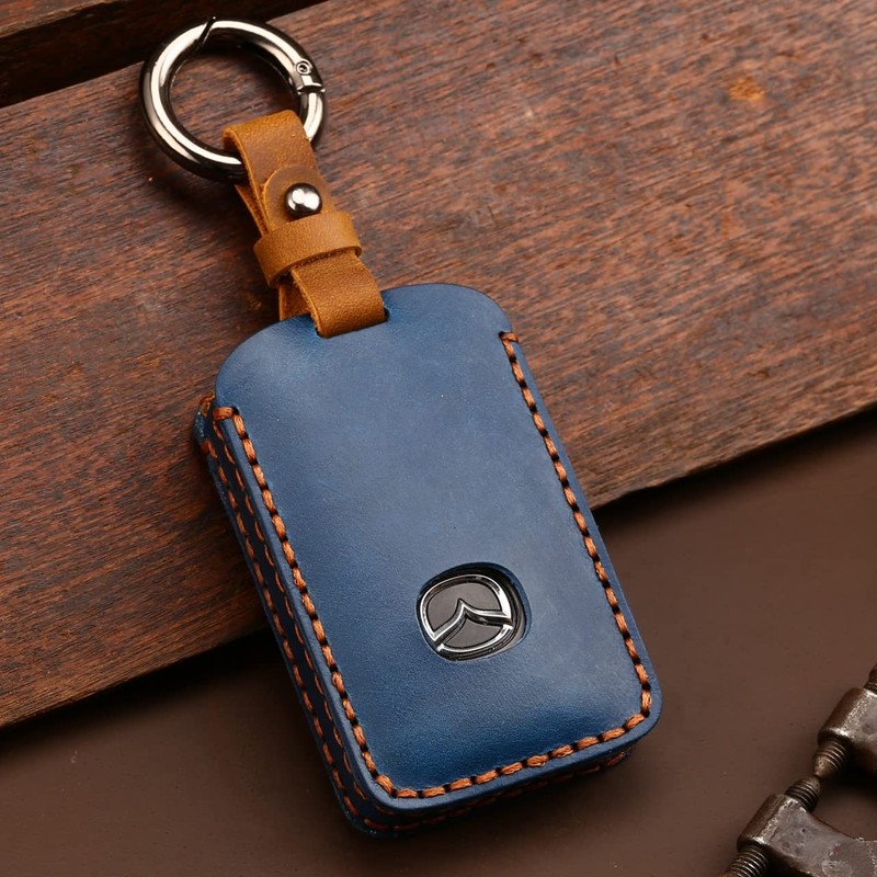 Smasol Genuine Leather Key Case, Key Cover, Key Shell, Smart
