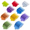 BESTBOMG 10 Color Professional Hair Clipper Guide Combs, Replacement Guards