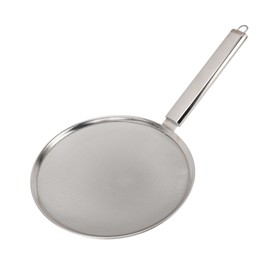 Skimmer Spoon Heat Resistant Highly Efficient Anti Slip Handle Stainless Steel Fine Mesh Food Strainer for Frying Cooking 28cm / 11in