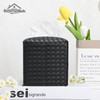 HOMOTEK 2 Pack Tissue Box Cover, Square PU Leather Tissue