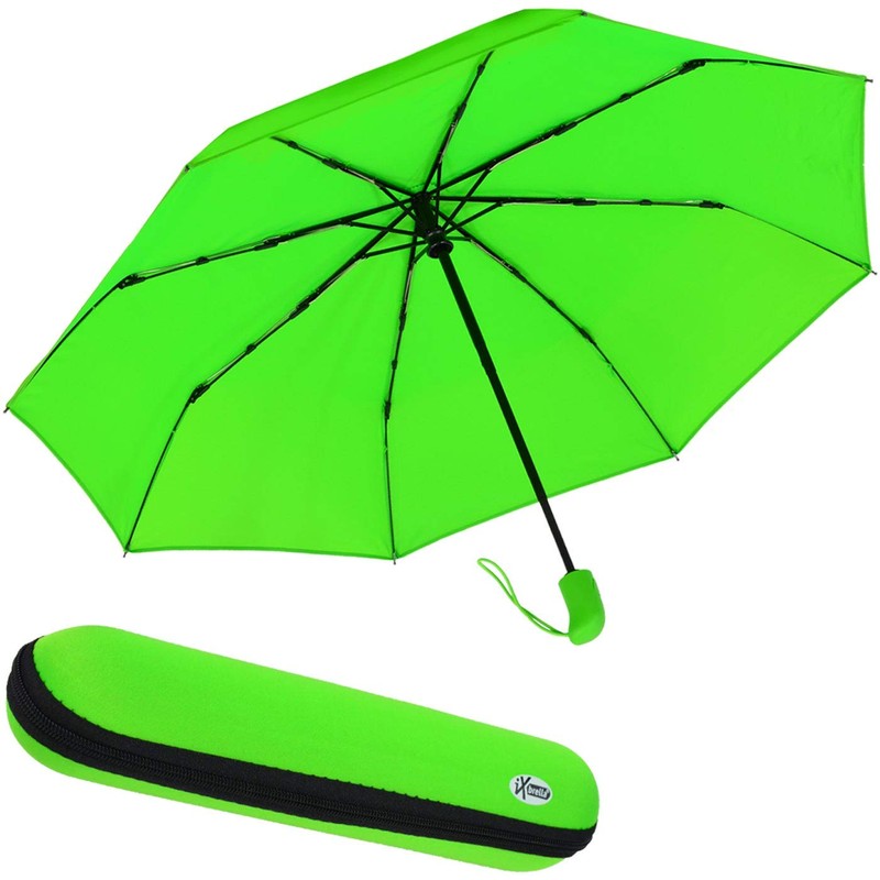 iX-brella First Class Umbrella with Case - Sturdy Large Stormproof,