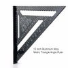 ASNOMY 7 Inch & 12 Inch Triangle Ruler, Black Triangle