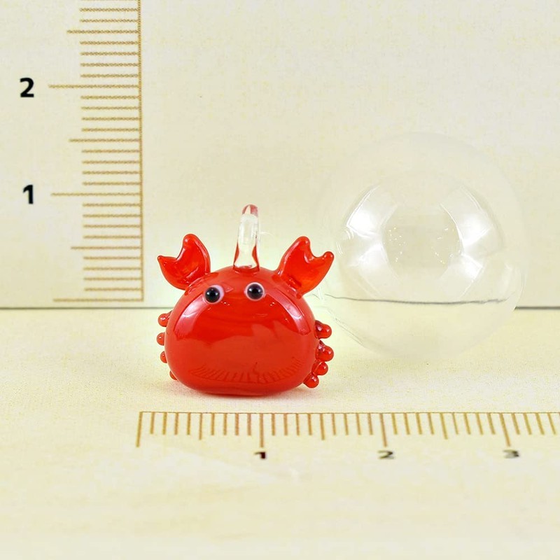 Four Cart Cute Handmade Glassware Floating Crab