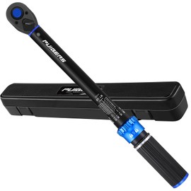 PUIBERS Torque Wrench 3/8 drive, 3/8 Inch Drive Click Torque Wrench Moto 5-50 FT.LB/6.8-67.8 Nm,Dual-Direction Adjustable 72 Tooth, Mechanic Wrenches Tools for Bike, Motorcycle and Car Repair