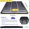 MOSINSBO Cast Iron Drain Grate 24x24 in, B-Class 28100 lbs