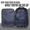 Travigo 20" Collapsible Carry On Luggage Two-Tone Polyester 900D Black