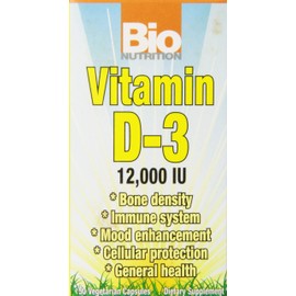 Bio Nutrition D3 12000 Iu Vegi-Caps, 50 Count
