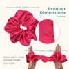 Large Silk Scrunchie for Women & Girls, 100% Mulberry Silk