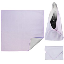 Luxmeroletta Travel Makeup Bag, 17.72x17.72 Inches Self Adhesive Magic Cloth Makeup Bag, Washable Lay Flat Cosmetic Bag for Travel and Home Organization for Cosmetics, Jewelry and Camera Lens