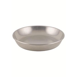 Brushed Aluminum Seafood Tray - 12" Diam.x1-1/2 D, Single Tray