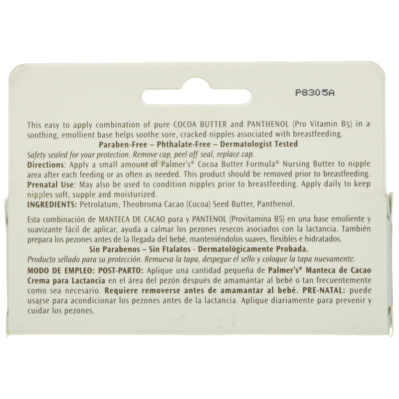 Palmer's Cocoa Butter Formula Nursing Butter, 1.1 Ounce