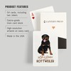 Lantern Press Rottweiler, Life is Better, White Background (52 Playing
