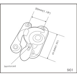 QCAA Steel Window Sash Lock, CTC 2", Oil Rubbed Bronze, 12 Pack