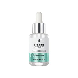 It Cosmetics Bye bye Pores, Serum, Suero Facial con Ácido Glicólico al 10% Minimiza los Poros en 1 Semana y Exfolia Suavemente y Refina la Textura de la Piel con Ácido Hialurónico, 30 ml