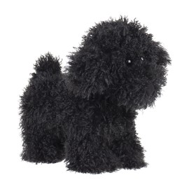 Apricot Lamb Stuffed Animal Dog Puppy Poodle stand Teddy dark black, Soft Toys Plush Cuddly Perfect for Child 8.3 Inches