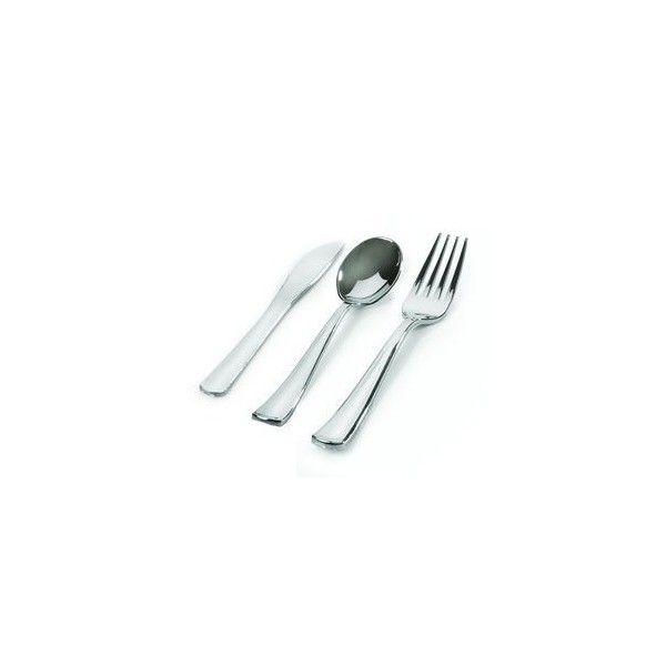 Silver Look Plastic Cutlery