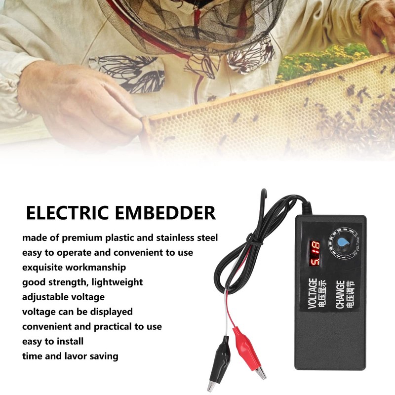 Hapivida Beekeeping Embedder 12V 5A Beekeeping Wire Embedder Heater Beehive