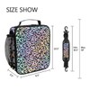 MNSRUU Lunch Bags for Boys Girls Student, Leopard Print Reusable