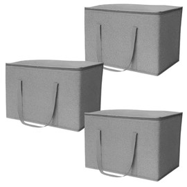 DURASACK XXXL Insulated Food Delivery Bag – 23”x14”x15” Reusable Catering Tote for Hot & Cold Food – Water-Resistant Thermal Carrier for Meal Transport, Grocery Runs, and Events, Gray, Pack of 3