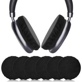 Rimoev 3 Pair Sheadphone Ear Covers, 3.9 Inch Breathable Stretchable Mesh Headphone Earpad Covers for Headphones, Washable Sweat-Prevention Protective Earpads for 3.5-4.3" Ear Cups (Black)