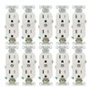 15 Amp Tamper Resistant Duplex Outlet - White