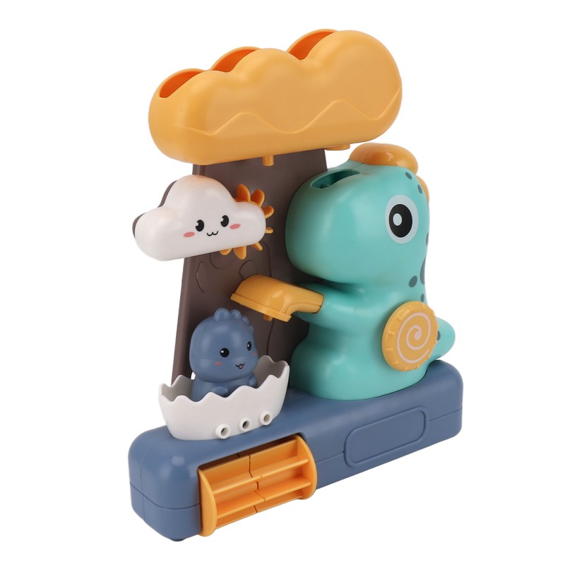 Baby Bath Toy Dinosaur Shaped Water Spraying Rotating Bathtub Waterwheel