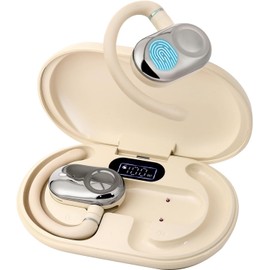 Smart Translation Earbuds, 144 Languages, Real-Time Two-Way Translation, iOS and Android Compatible (Beige)