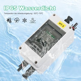 TEOV DC Solar Circuit Breaker with Solar Plug, 2P 63A 1000V Isolator Switch Solar PV, IP65 Waterproof Isolator Switch for Solar PV System