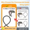 Mlambert 3 Color Outdoor LED Dimmable String Lights for Patio