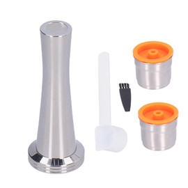 Coffee Capsule,Reusable Coffee Capsule Cup Stainless Steel Coffee Filter Fit for Illy Home Office Cafe Accessory