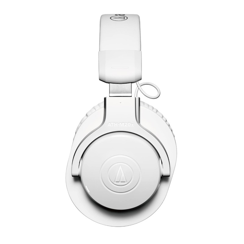 Audio-Technica ATH-M20xBT WH Wireless Headphones, Bluetooth Wired Headphones, 40mm CCAW