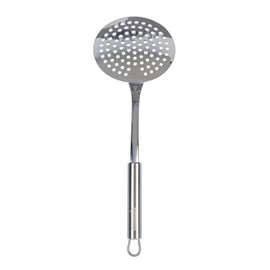 Restaurantware-German Standard Kitchen Skimmer Spoon, 1 Heavy-Duty Strainer Spoon - Long Handle, Dishwashable, Stainless Steel Slotted, Durable, Suitable For Draining, Cooking, Or Deep Frying