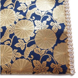 Sutra Desk, Fire Retardant, Fireproof, Buddhist Altar, Mat, Uchiki, Sutra Desk, Miyanishiki (Chukyo: No. 22 (13.9 x 21.3 inches (35.2 x 54 cm), Large Navy Blue)