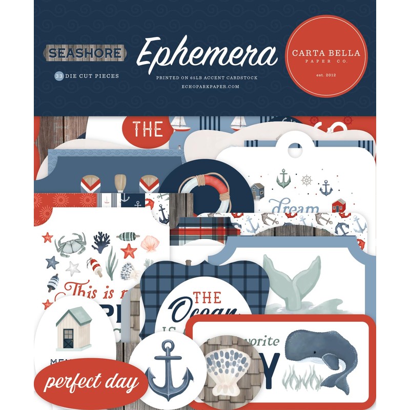 Echo Park Paper Seashore Ephemera, Various