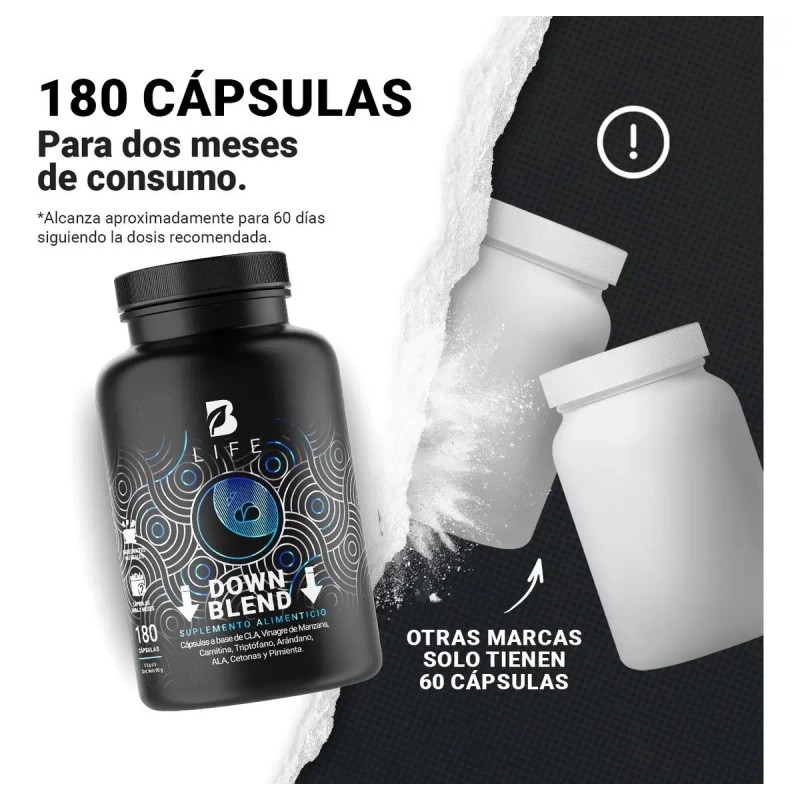 Quemador Nocturno Sin Estimulante De 180c. Down Blend B Life